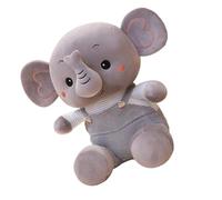 WEKAMOS Plush Small Elephant with Soft Down Cotton Filling Comfortable Soothing Doll for Random Button Design Suitable for Indoor and Outdoor Cuddle and Play
