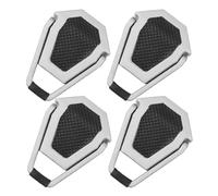 WEKAMOS Portable 4pcs Invisible Laptop Stand with Adhesive Cooling Pads, Mini Aluminum Notebook Riser for Desk, Lightweight Computer Mount for Office and Travel