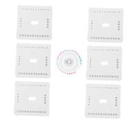 WEKAMOS Portable Braiding Disc with Precise Positioning Pins Lightweight Foam Craft Board for Needlework Crochet Macrame Jewelry Making Compact DIY Weaving Kit for Home and Travel