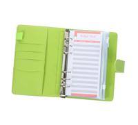 WEKAMOS Portable Budget Binder with Zipper Envelopes for Cash Management Monthly Expense Tracker Notepad Financial Organizer with Cash Compact Money Planning Folder for Personal Use and