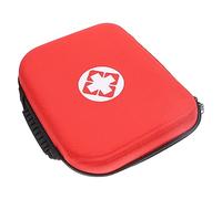 WEKAMOS Portable Medicine Storage Bag Red Emergency Kit Pouch for Family Travel Office Medical Organizer with Durable Design for Easy Use