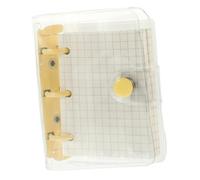 WEKAMOS Portable Small Loose-leaf Notepad with Transparent Cover Mini Scrapbook Binder for Students Tiny Convenient Notebook for Daily Notes gift for for for for for for for Friends and Family
