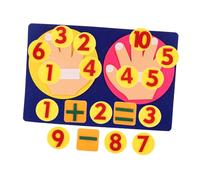 WEKAMOS Preschool Finger Counting Math Non-woven Educational Manipulatives for Kindergarten Learning Activities Enhance Thinking Hand-eye Coordination and Early Math Skills