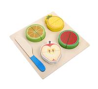 WEKAMOS Pretend Fruit Cutting Safe Smooth Edges Early Educational Play for Boys and Years Non-toxic Material Fruit Puzzle for Learning and Creative Role Play
