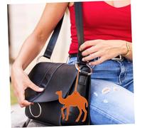 WEKAMOS PU Leather Camel Pendant Bag Decoration Hanging Charm Aesthetic Animal Pattern for Handbags Backpacks Keychains Stylish Middle Eastern Style Accessory for Couples and Friends