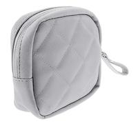 WEKAMOS PU Leather Sanitary Napkin Storage Bag Portable Period Pouch Compact Makeup Organizer for Women Convenient Handheld Cosmetic Case for Travel