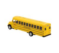 WEKAMOS Pull Back Die Cast School Bus Yellow Transport Vehicle for Educational Play Enhancing Imaginative Skills and Understanding of School Transportation