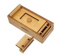 WEKAMOS Puzzle Wooden Challenge with Secret Compartments Creative Fun for for Birthdays and Christmas Money Box for Cash Engaging Brain Teaser