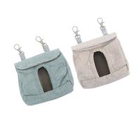 WEKAMOS Rabbit Feeding Bag Hanging Storage Sturdy Hay Feeder for Small Pets Including Guinea Pigs and Chinchillas, Practical Narrow Hole Design Minimises Waste, Washable Material