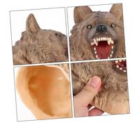 WEKAMOS Realistic Animal Hand Puppet for Interactive Educational Glove for Role Play and Storytelling Fine Craftsmanship with Textured Design Suitable for Boys and High Plateau Wolf Head