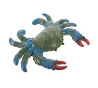 WEKAMOS Realistic Educational Crab Lifelike Sea Creature Figurine for Soft Large Blue Crab Model for Aquarium Decoration and Interactive Ocean Learning Play