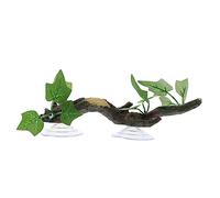 WEKAMOS Realistic Resin Climbing Branch for Aquarium or Reptile Habitat, Lightweight Green Tree Root Decoration Suitable for Fish Tanks and Snake Habitats, No Impact on Water Condition,