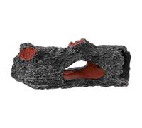 WEKAMOS Realistic Tree Trunk Aquarium Decor Multi-functional Reptile Hideout and Fish Tank Ornament Lightweight Landscape Stump for Underwater Habitat and Decoration