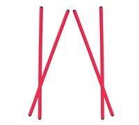 WEKAMOS Red 4Pcs Flexible Cane Holder 43X1.3Cm for Wheelchair, Walker, and Dining Table Walking Stick Attachment for Seniors