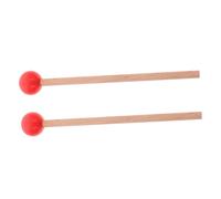 WEKAMOS Red Beech Wood Tongue Drum Mallets Musical Percussion Drumsticks with Rubber Heads Create Beautiful Sound Easy to Carry for Boys and Girls and Enthusiasts for Stage Performance