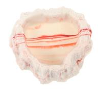 WEKAMOS Reptile Feeding Bowl Natural Rock Style Resin Dish for Food Water for Tortoises Lizards Hedgehogs Pets Enhances Habitat Aesthetics Encourages Eating