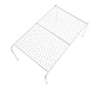 WEKAMOS Reptile Lounge Chair Small White Iron Platform Feeding Storage Rack for Lizards Guinea Pigs Hamsters Multifunctional Pet Resting Stand Durable Mesh Holder