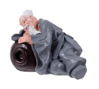 WEKAMOS Resin Drunk Old Man Figurine for Garden and Aquarium Miniature Landscaping Ornament for Patio and Plant Pots and Safe Decorative Sculpture for Outdoor and Indoor Use