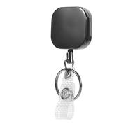 WEKAMOS Retractable Badge Reel Clip Card Badge Holder for Nurses Security Staff and Employees Portable Design for Easy Use and Key Organization Black