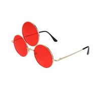 WEKAMOS Retro Punk Three Circle Round Frame Sunglasses for Adults Mens Eyewear for Parties Cosplay Stage Performance Street Photography Novelty Funny Sun Shades