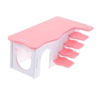 WEKAMOS Reusable Hamster House with Ladder and Platform for Small Pets Comfortable Hideout for Hamsters and Guinea Pigs Safe Material for Teeth Grinding and Exercise
