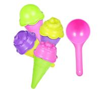 WEKAMOS Reusable Ice Cream Cone Molds Lightweight Portable Plastic Kit for Travel Parties and Home Use DIY Ice Cream Making Accessory with Crunchy and Creamy Texture Random Color