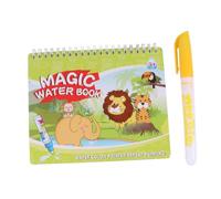 WEKAMOS Reusable Water Painting Picture Book for Non-Toxic Graffiti Drawing with Bright Animal Designs and Safe Art Activity for Boys