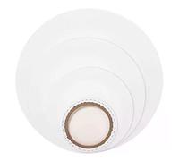 WEKAMOS Round Cotton Painting Canvas Stretched Thick Wooden Frame for Oil Acrylic Gouache DIY Art Drawing White