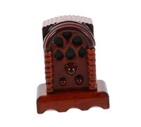 WEKAMOS Scale Miniature Wooden Radio Model for Dollhouse Furniture Accessory Vintage Style Pretend Play with Craftsmanship Elegant Wood Finish for Home Decor and Photo Props