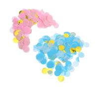 WEKAMOS Shower Confetti Round Paper Pink Blue Gender Reveal Party Decoration for Shower Wedding Table Scatter Vibrant