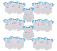 WEKAMOS Shower Prediction Advice Cards, Party Supplies, New Parents Party Favors, Shower Predictions and Advice Cards, Blue