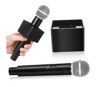 WEKAMOS Simulated Microphone for Lightweight Prop with Base for Fun Stage Performances for Party Cosplay and Pretend Play Not Functional