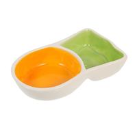 WEKAMOS Small Pet Feeder Bowl Heart Shaped Ceramic Food Dish for Hamster Guinea Pig and Small Animals Durable Easy to Clean for Happy Dining Experience