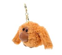 WEKAMOS Small Plush Gorilla Doll Keychain Pendant Lightweight Monkey Keyring for Backpack Handbag Suitcase Decoration Cute Brown Plush Charm for Birthday and Holiday