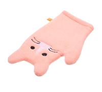 WEKAMOS Soft Bathing Gloves Gentle Wash Mitts for Skin-Safe Shower Sponge Towels with Cute Pink Cat Design Lightweight S Bath Accessories for Sensitive Skin