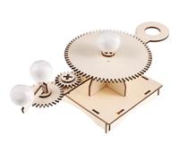 WEKAMOS Solar System Model Kit for - Wooden Astronomy Teaching Prop with Sun, Earth, Moon - DIY Science Experiment Educational for School Learning and Astronomy Exploration