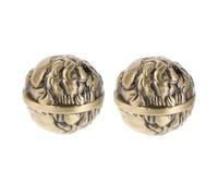 WEKAMOS Solid Brass Baoding Balls Hand Exercise Balls for Grip Strengthening and Muscle Coordination Hand Massager for Seniors Relaxation and Rehabilitation