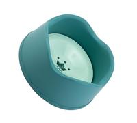 WEKAMOS Splash-proof Plastic Pet Water Bowl for Puppies and Cats, Wear-resistant Green Dog Drinking Bowl, Drip-free Design Suitable for Puppy Supply and Kitten Feeding