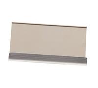 WEKAMOS Stainless Steel Business Card Holder Elegant Desk Display Stand for Office Name Card Organizer Structure for Easy Access for Business Partners