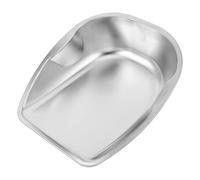 WEKAMOS Stainless Steel Dustpan Dual Handles for Efficient Waste Management Garden Kitchen and Outdoor Cleaning Heavy Duty Ergonomic Design for Easy Handling and Disposal