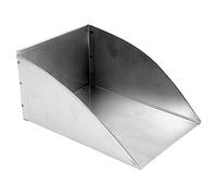 WEKAMOS Stainless Steel Multi Function Food Scoop for Kitchen and Restaurant Use Large Ergonomic Trash and Food Waste Practical Kitchen Gadget for Scooping Fries Popcorn and Candy