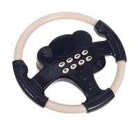 WEKAMOS Steering Wheel with Secure Suction Cup Base Realistic Driving Simulator for Safe Non-toxic Material Interactive Sound Effects Educational Pretend Play for Hands