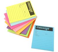 WEKAMOS Sticky Memo Pads Colourful Paper Note Stickers with Strong Adhesion Multi-function and No Trace Residue Memo Supplies for Daily Use, Household and Office