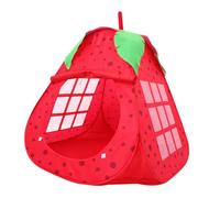 WEKAMOS Strawberry Castle Play Tent for Ages Portable Foldable Indoor Playhouse with Material and Easy Installation Suitable for Creative Imaginative Play and Rest