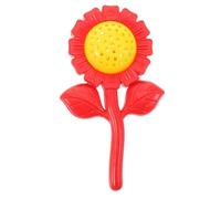 WEKAMOS Sunflower Hand Bell Musical Instrument for Boys and Girls Shaking Toy Jingle Bells Cognitive Toy for Boy Girl Plastic Material Red