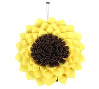 WEKAMOS Sunflower Shape Dog Snuffle Mat Non-slip Slow Feeding Puzzle for Puppies and Dogs Interactive Pet Training Blanket to Enhance Intelligence and Reduce Eating Speed