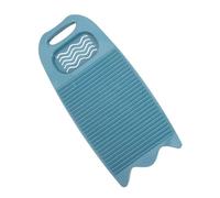 WEKAMOS Thickened Plastic Washboard with Stand Large Non Slip Laundry Scrub Board for Hand Washing Clothes Household Clothes Washing Board with Soap Holder Green