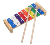 WEKAMOS Tone Metal Xylophone with Wooden Hammers Educational Musical Instrument for Boys Music Enlightenment and Safe