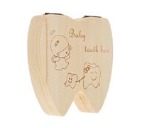 WEKAMOS Tooth Holder Keepsake Box with Labels for First Teeth Umbilical and Fetal Hair Storage Safe Preservation for Boys and Memory Collection Organizer