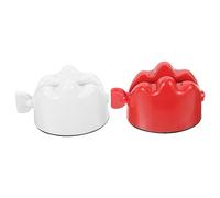 WEKAMOS Toothpaste Squeezer 2pcs Manual Toothpaste Dispenser Reusable Plastic Tube Squeezer for Boys and Girls and Adults Convenient Extruder in White and Red